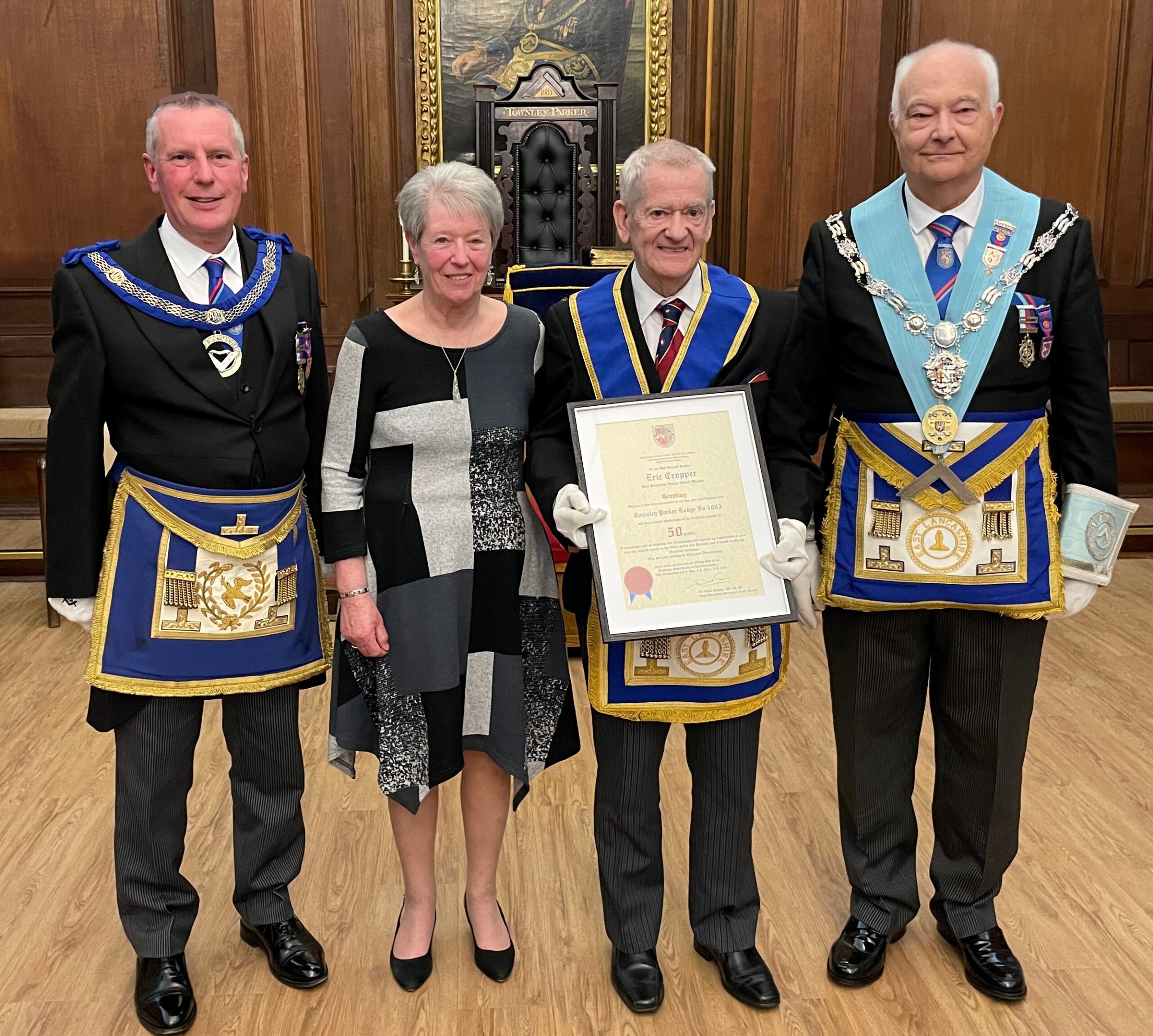 Celebrating 50 years in Freemasonry with WBro Eric Cropper