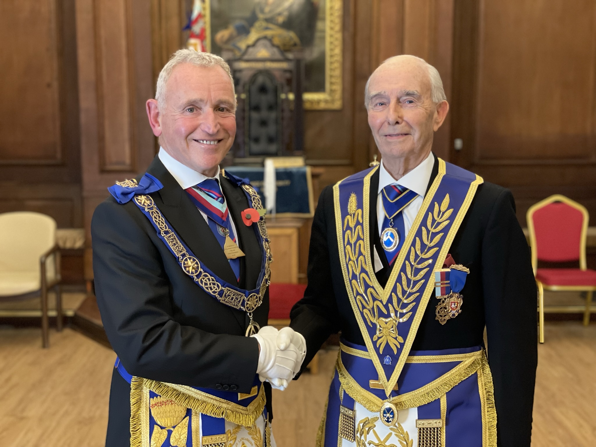 Manchester Mason VWBro Nolan Morrison celebrates Sixty Years in Freemasonry.