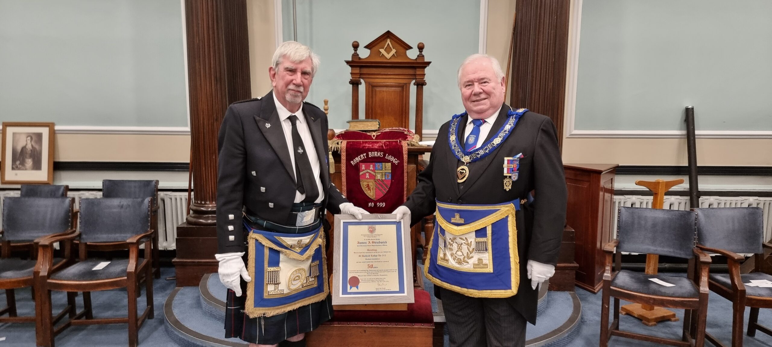 Manchester Mason Celebrates 50 Years! James A Strudwick