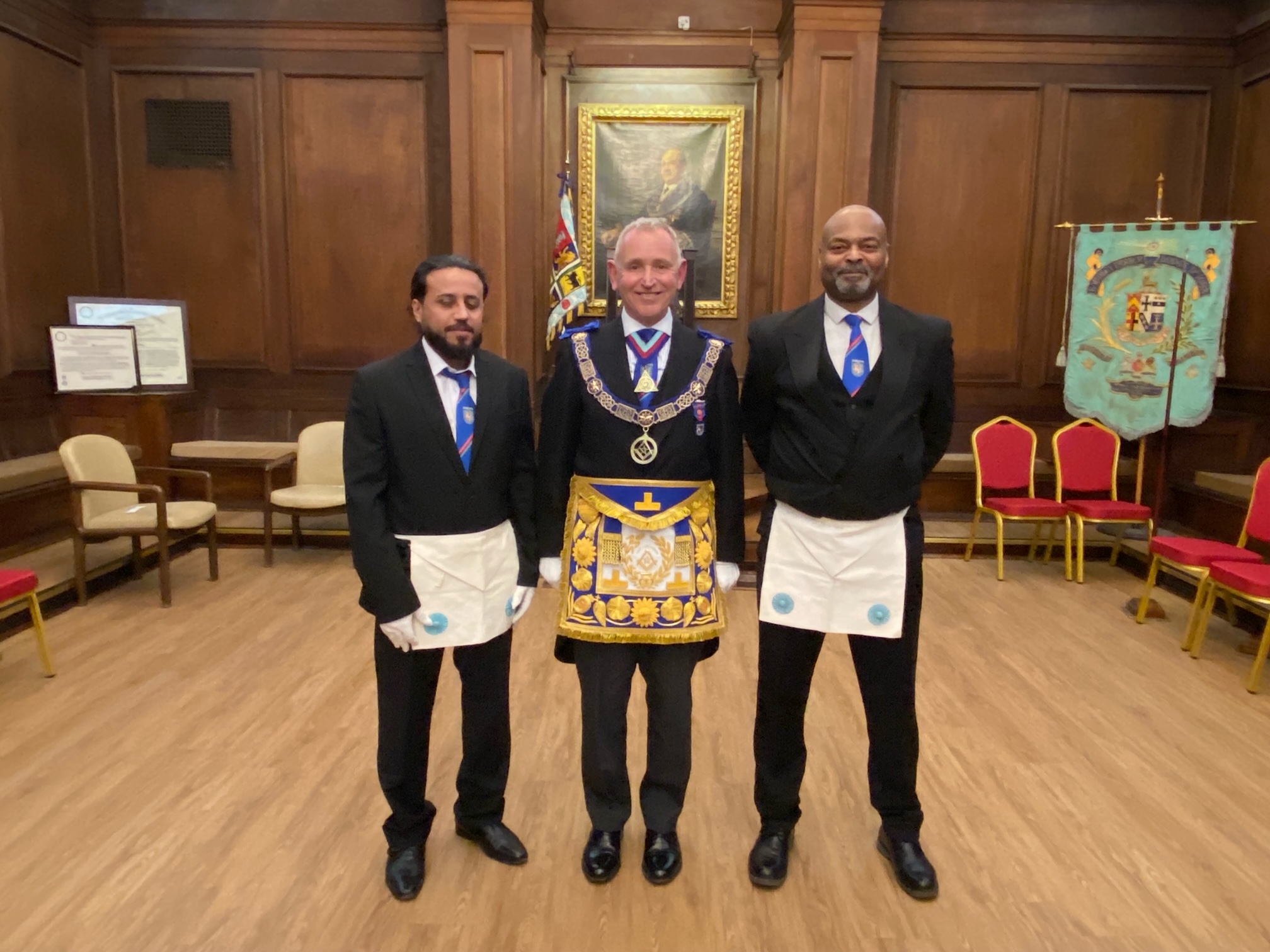 Manchester Mason Receives a Special Visitor.