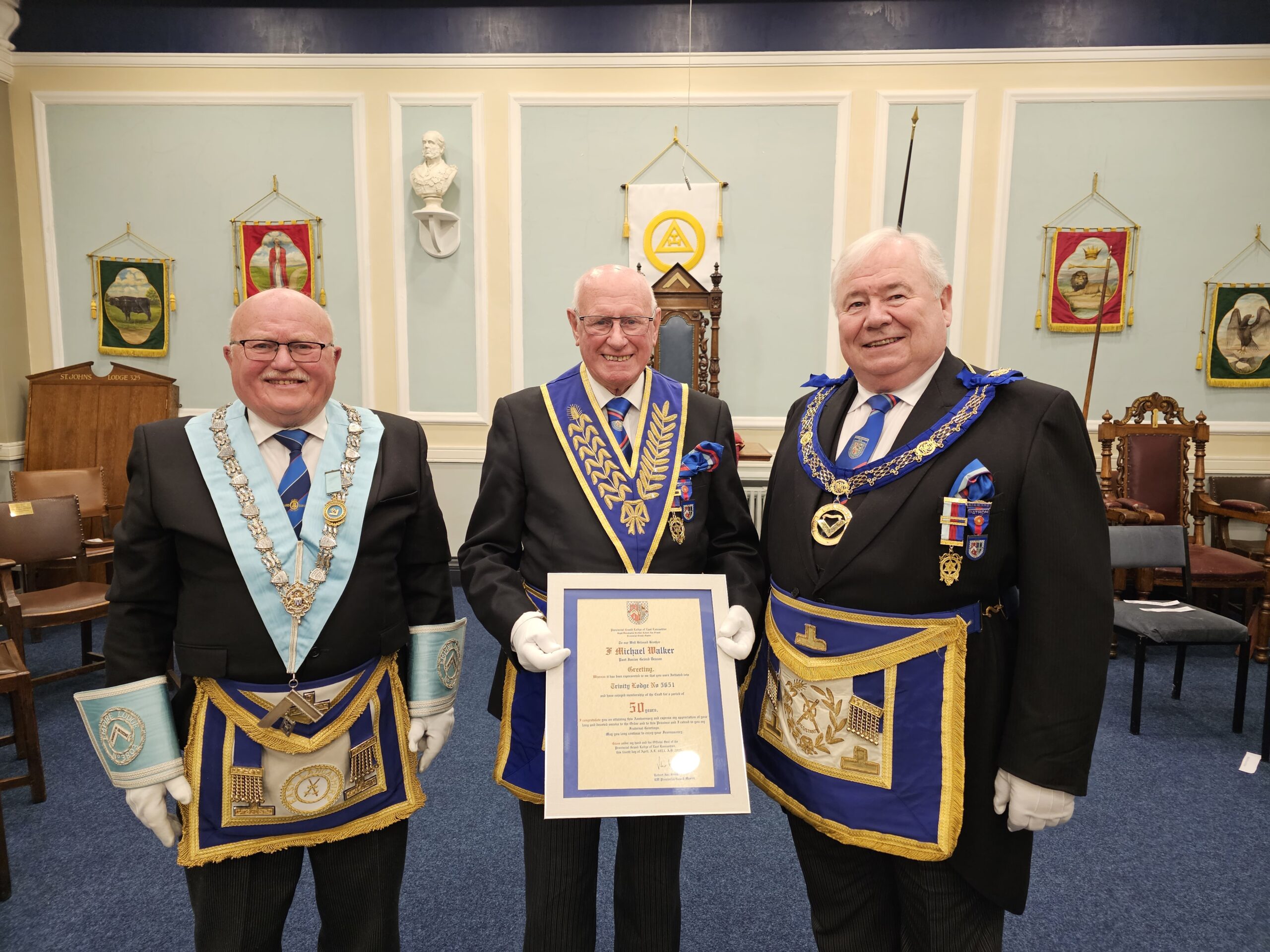 Manchester Mason Celebrates 50 Years! F Michael Walker