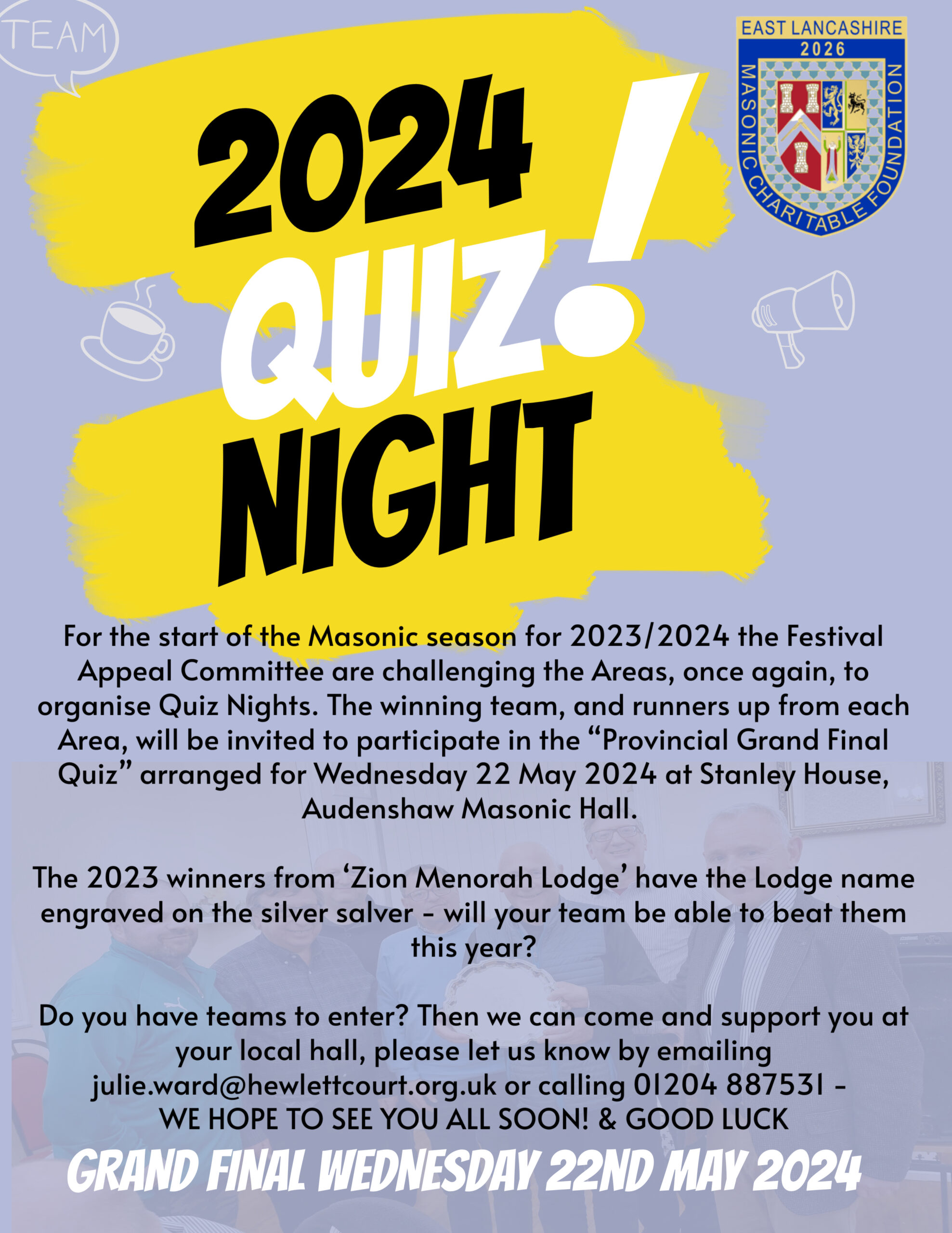 Festival Appeal Committee are looking for Quiz teams for 2024 – Have you got a team?