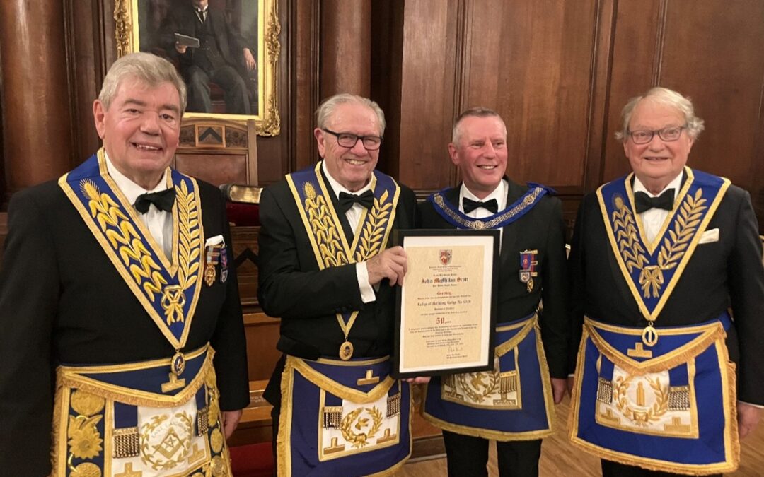 A Night to remember – John Scott – 50 Years in Freemasonry,