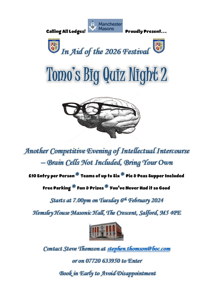 Join the 2026 Festival Fundraiser – Tomo’s Big Quiz Night 2