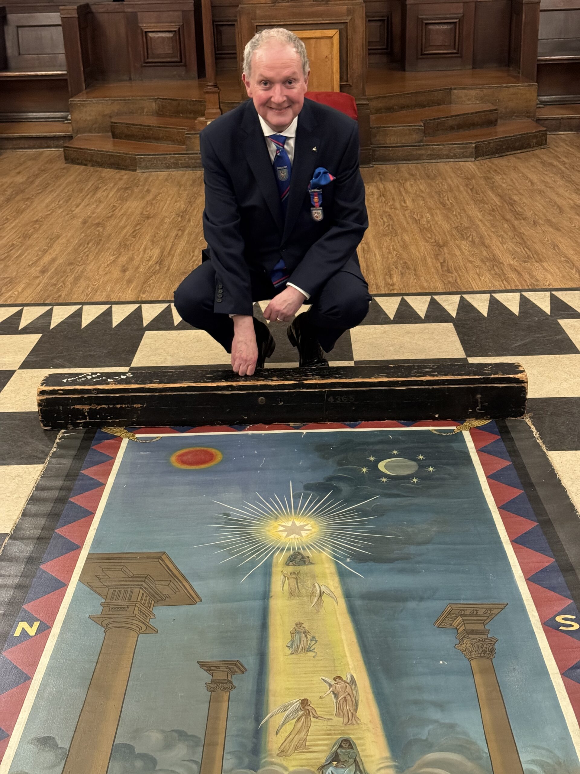 Lodge of Silent Temple welcomes the Manchester Level Club for the explanation of the Tracing Board