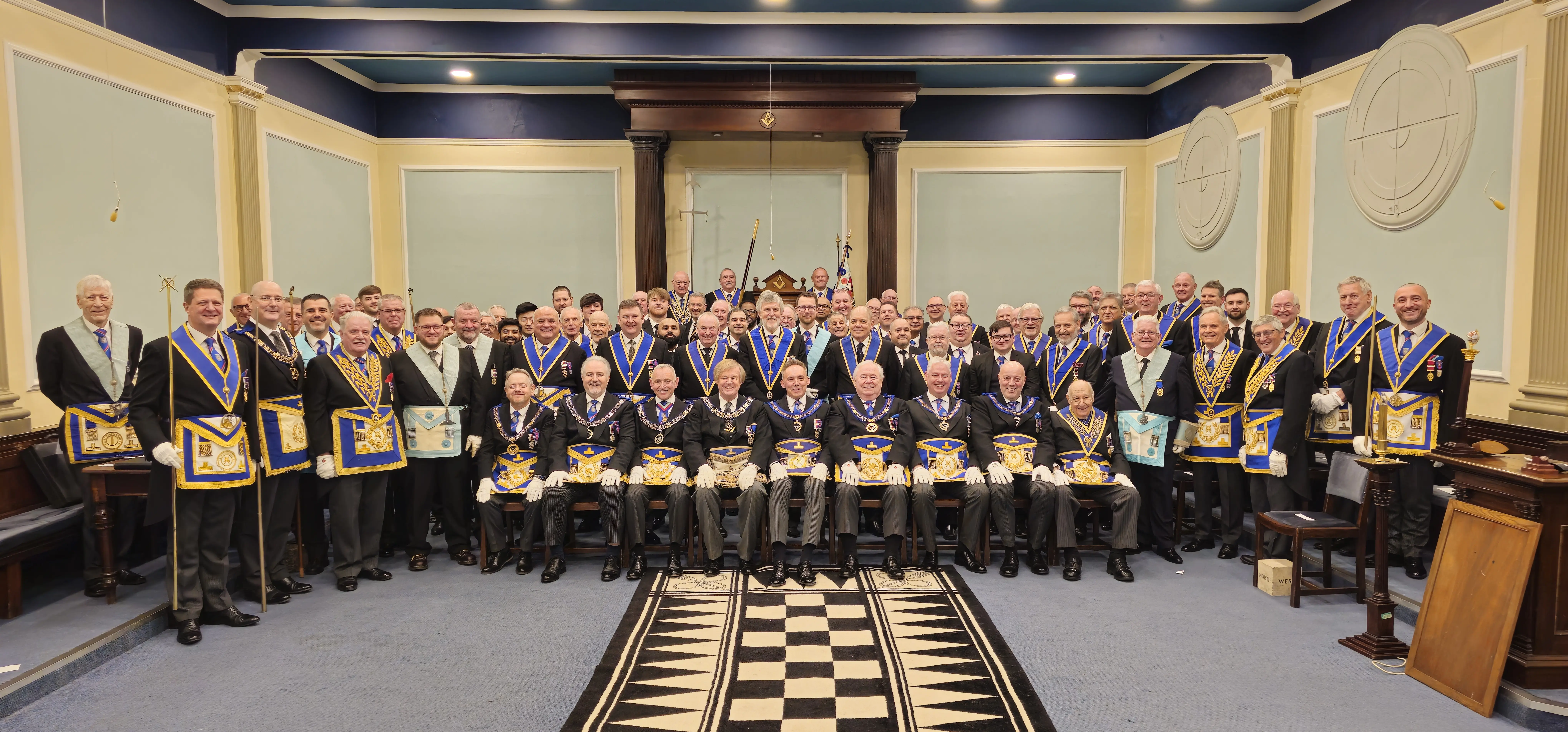 University of Manchester Lodge Hosts Quadruple Initiation