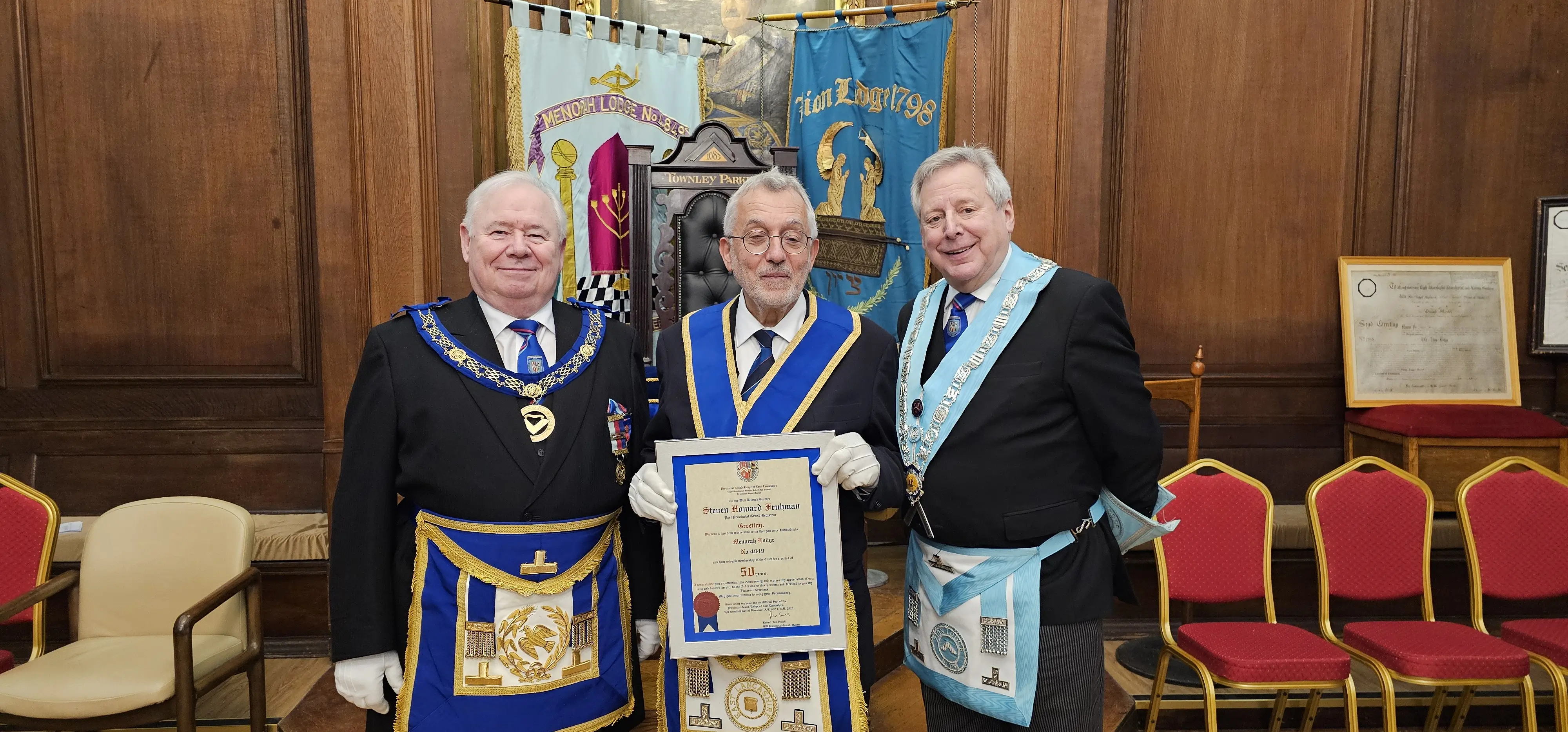 Manchester Mason Celebrates 50 Years! Steven Fruhman!