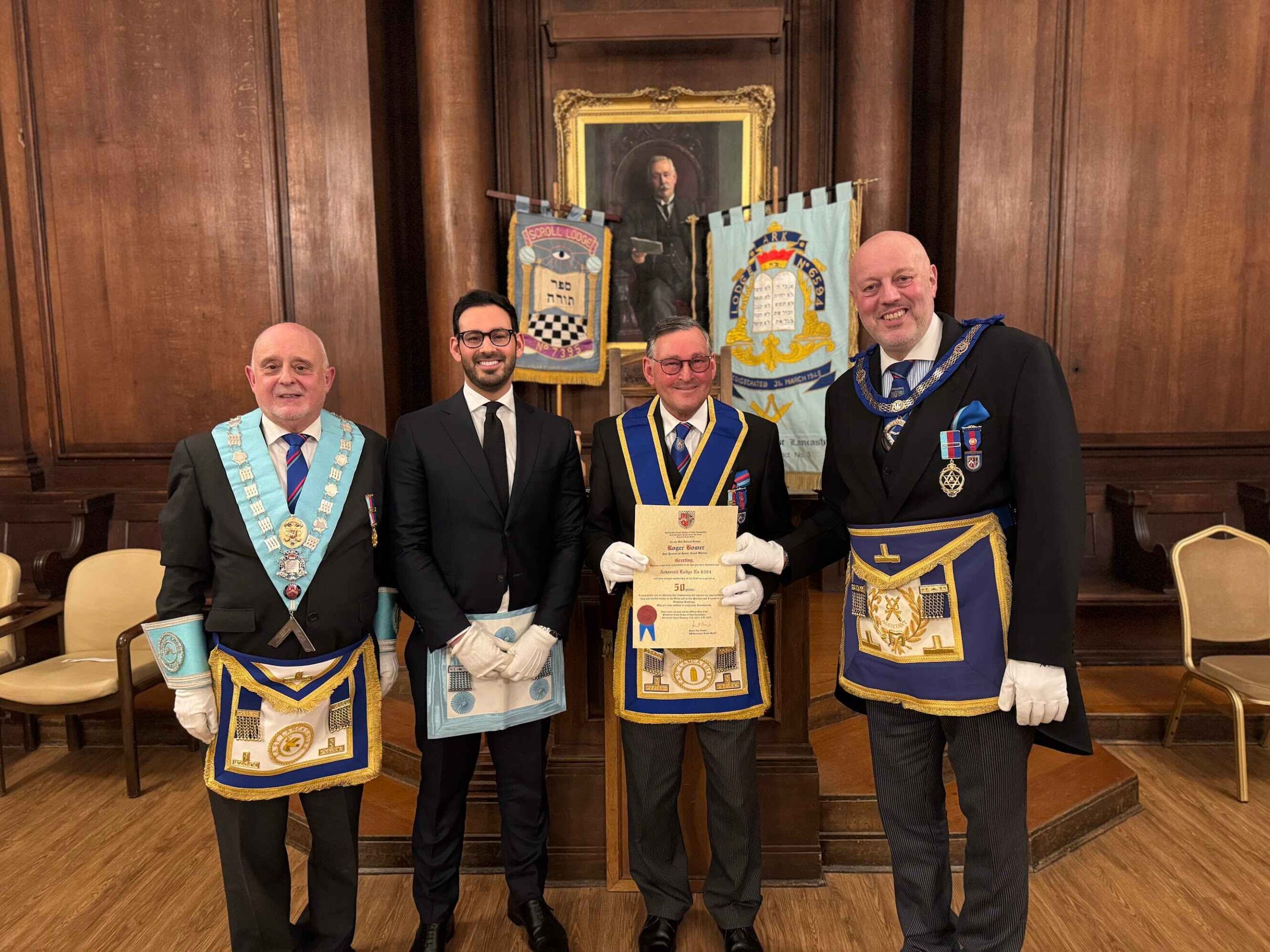 Celebrating Roger Bowers’ 50 Years of Dedication: A Milestone in Masonry