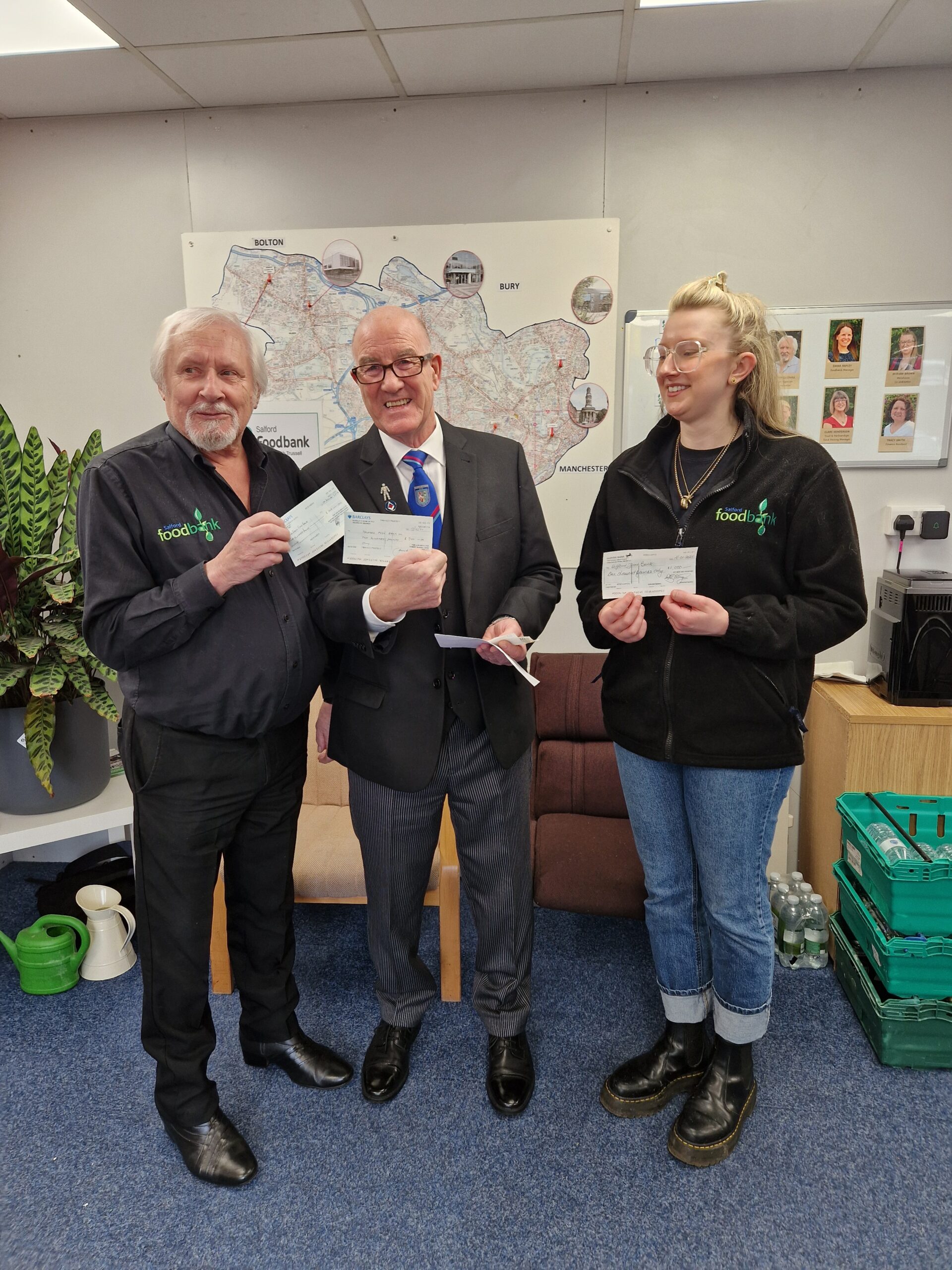 Supporting Salford Food Bank: A Helping Hand from Manchester Masons