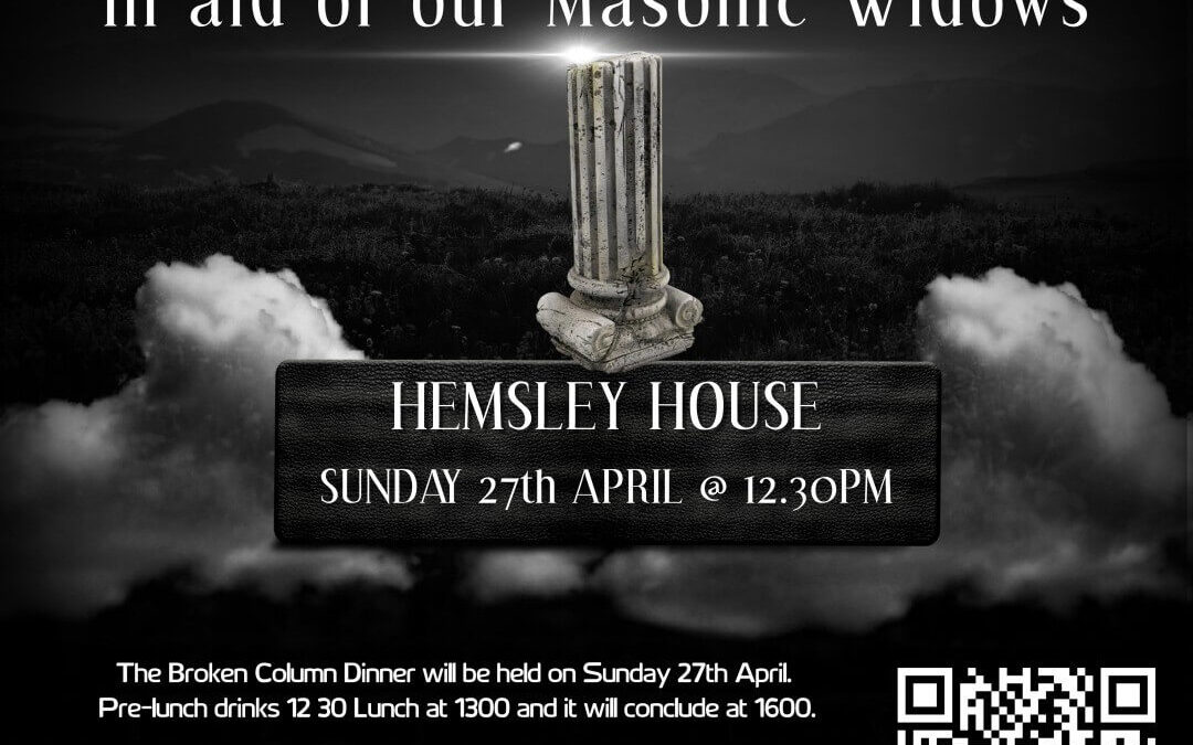 Broken Column Dinner – Sunday 27th April 2025