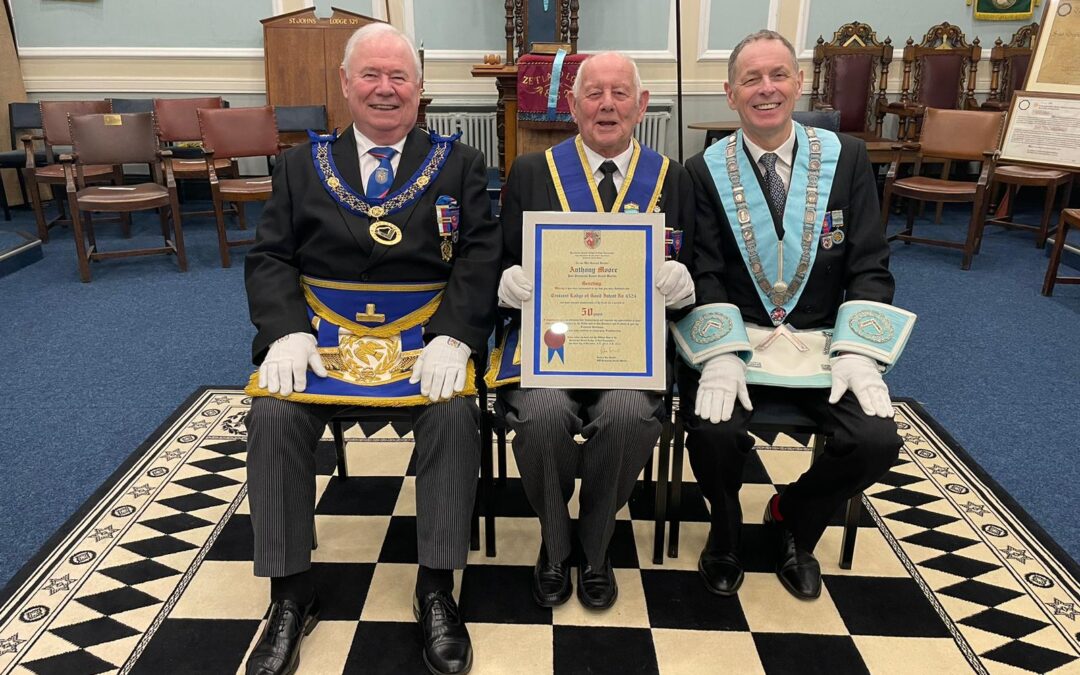Manchester Mason Celebrates 50 Years! Anthony Robert Moor