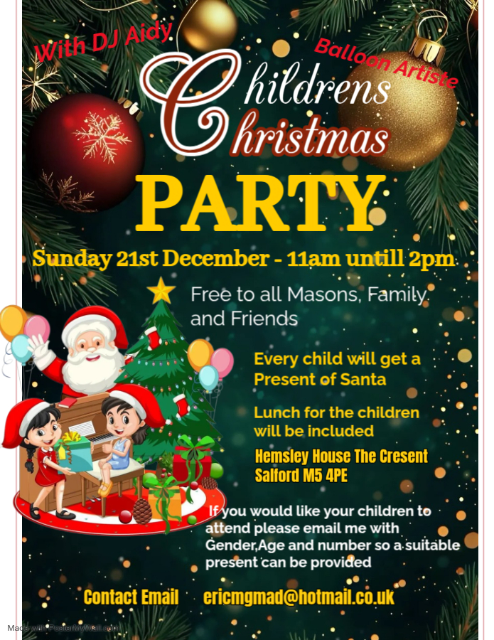 Green Maximalist Children Christmas Party Flyer A2 (1) – Made with PosterMyWall (1)